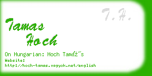 tamas hoch business card